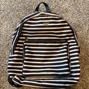 kate spade stripped backpack